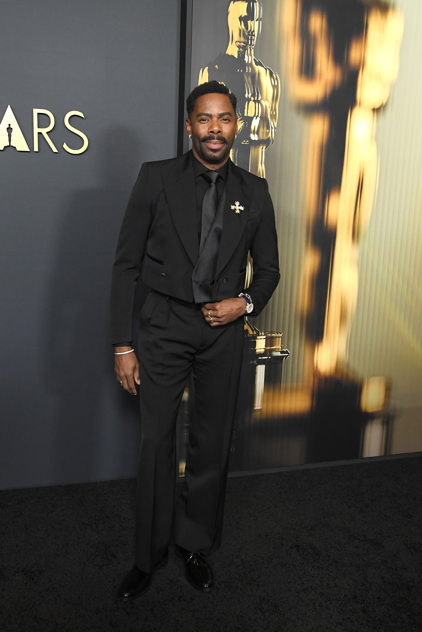 Image may contain Colman Domingo Person Standing Clothing Formal Wear Suit Adult Wristwatch Blazer Coat and Jacket