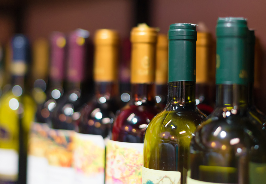 Bottles of wine