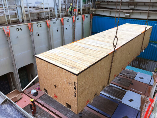 Box loading on board
