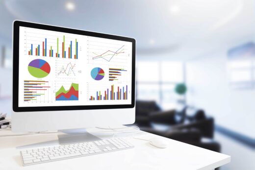 Charts on screen