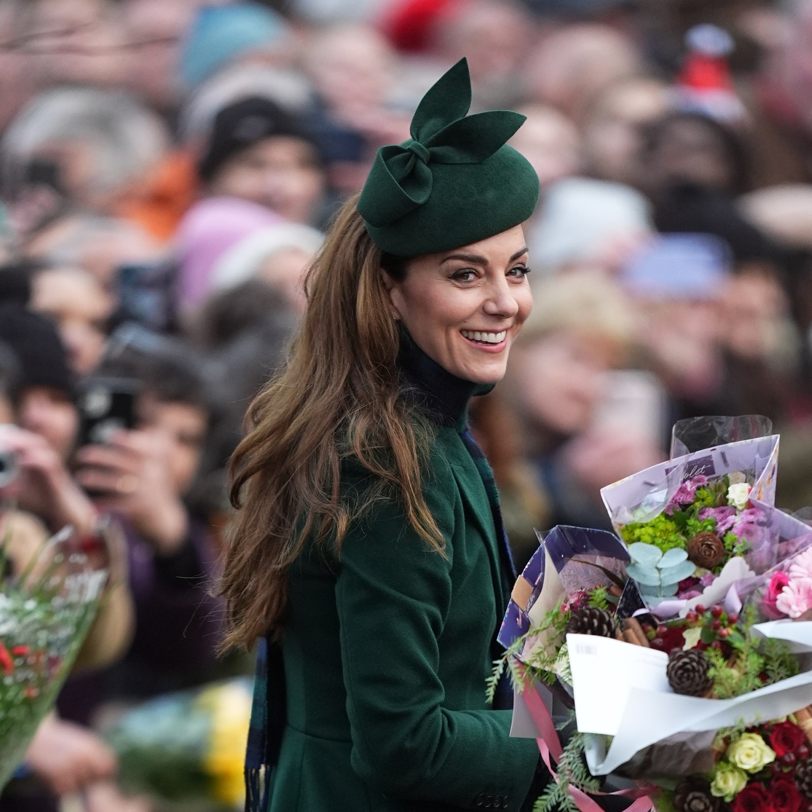 Kate Wears Alexander McQueen &#8211; With A Festive Twist &#8211; For Christmas Day