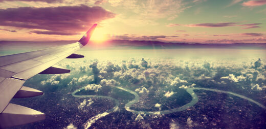 Plane in the sky