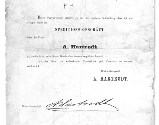 1887 Certificate of foundation